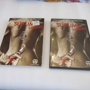 Sublime Unrated DVD Raw Feed Horror Movie with Slipcover Tony Krantz 2007